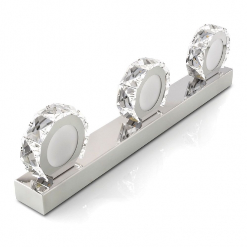 Kinkiet kryształowy 46cm pierścień KK06